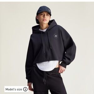 Adidas x Stella McCartney Black Cropped Hoodie